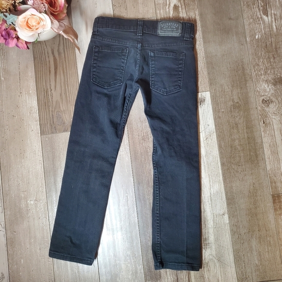 Levi Strauss & Co. Signature Skinny Black Boys Denim Jeans Size 7 Regular EUC - Picture 1 of 14